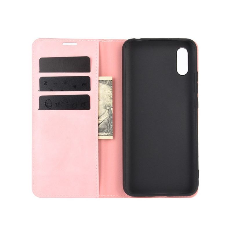 Flip Cover Xiaomi Redmi 9A Anti-fald Business Retro - Pink