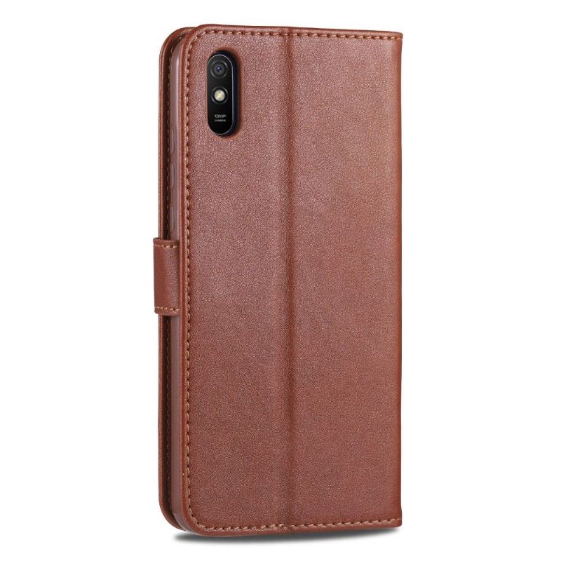 Læder Cover Xiaomi Redmi 9A Original Azns Retro Lædereffekt