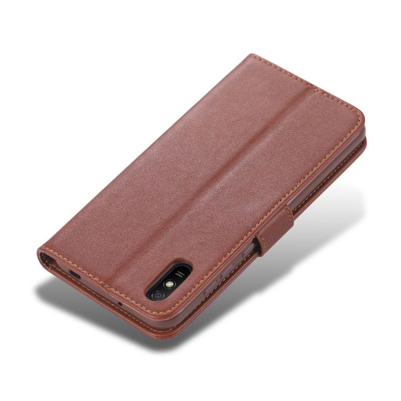 Læder Cover Xiaomi Redmi 9A Original Azns Retro Lædereffekt