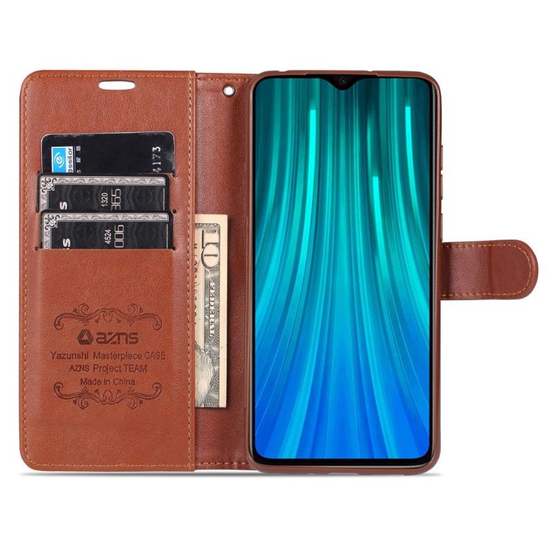 Læder Cover Xiaomi Redmi 9A Original Azns Retro Lædereffekt