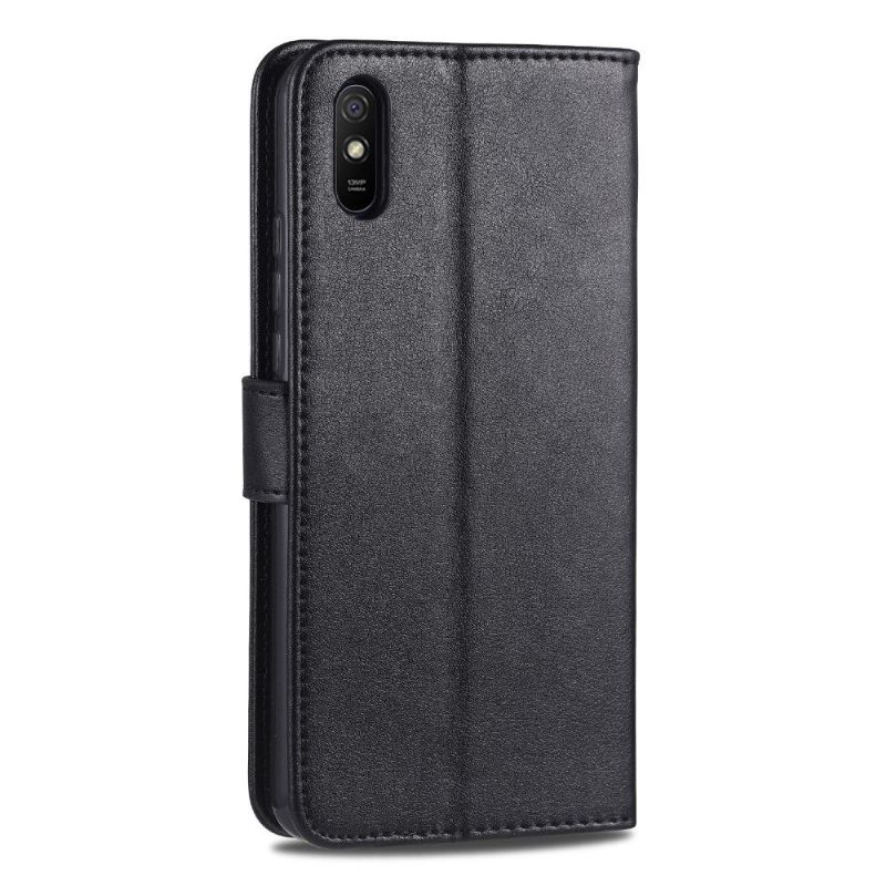 Læder Cover Xiaomi Redmi 9A Original Azns Retro Lædereffekt