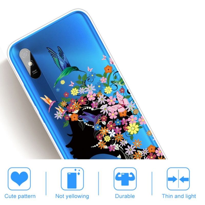 Mobilcover Xiaomi Redmi 9A Kolibriblomst