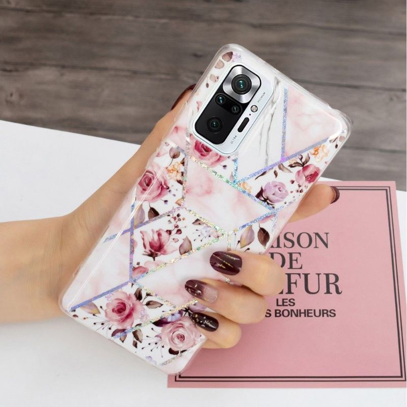 Cover Xiaomi Redmi Note 10 Pro Blomster Geometri