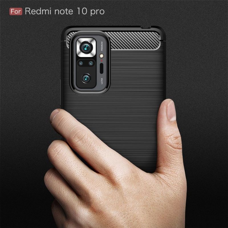 Cover Xiaomi Redmi Note 10 Pro Fleksibel Børstet Effekt