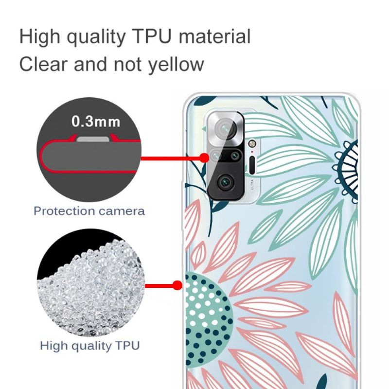 Cover Xiaomi Redmi Note 10 Pro Hemming Daisy Blomster