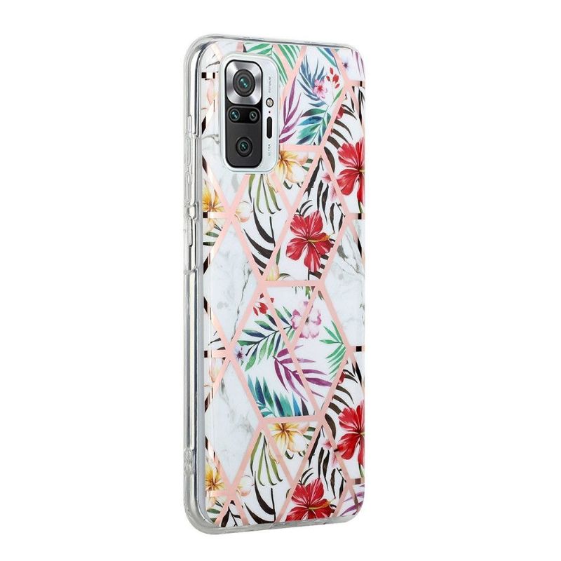 Cover Xiaomi Redmi Note 10 Pro Hemming Silikone - Eksotiske Blomster