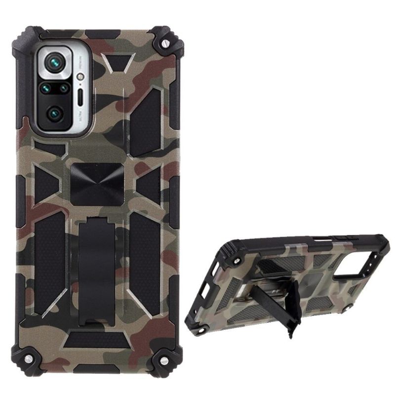 Cover Xiaomi Redmi Note 10 Pro Militær Camouflage Support Funktion