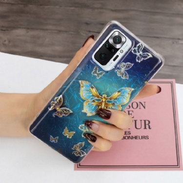 Cover Xiaomi Redmi Note 10 Pro Mousserende Sommerfugle