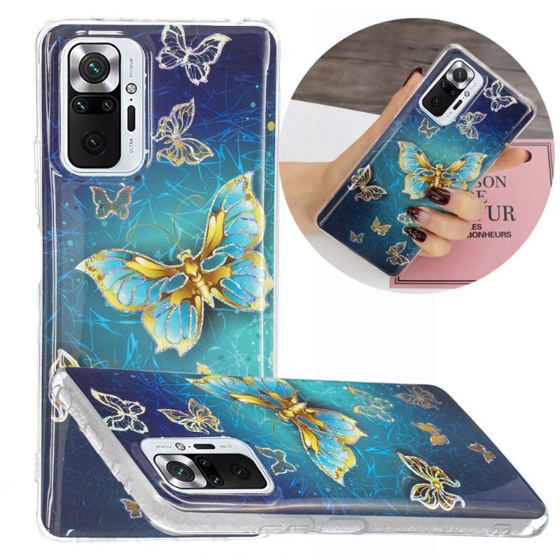 Cover Xiaomi Redmi Note 10 Pro Mousserende Sommerfugle