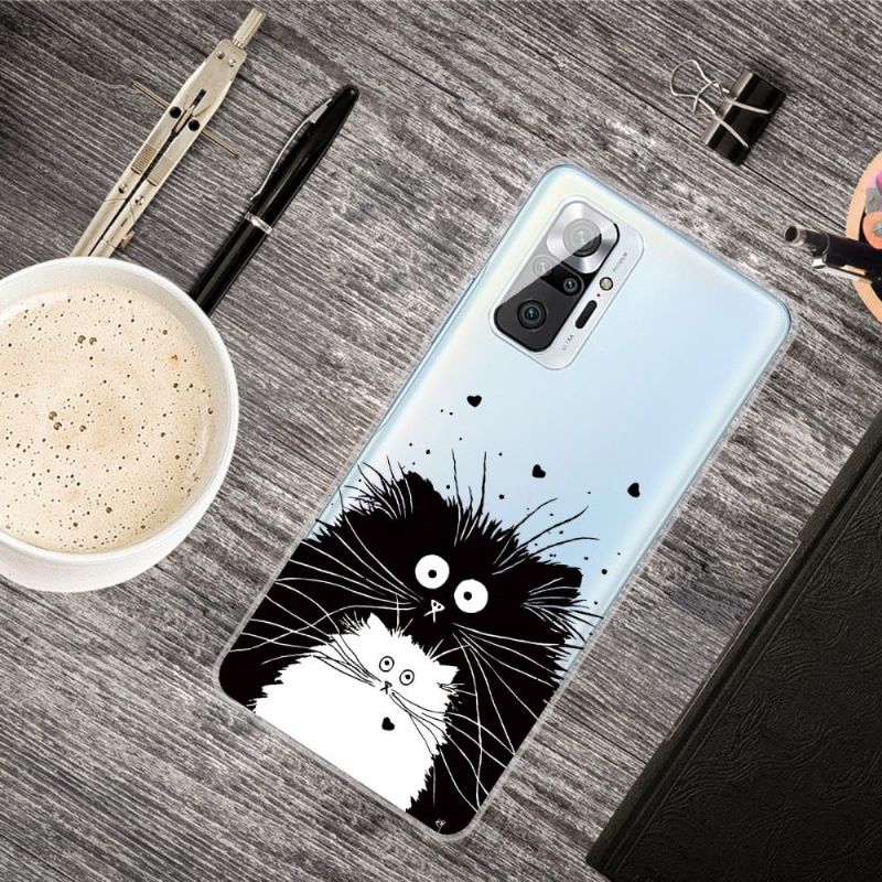 Cover Xiaomi Redmi Note 10 Pro Sorte Og Hvide Katte