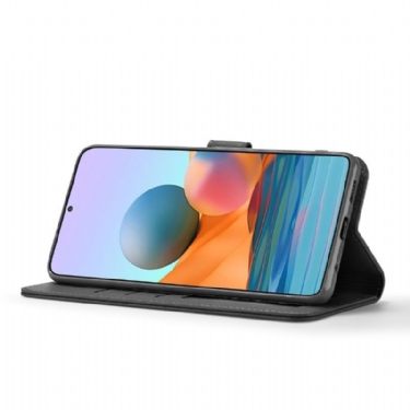 Etui Xiaomi Redmi Note 10 Pro Flip Cover Lædereffekt Lc.imeeke