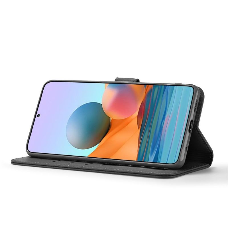 Etui Xiaomi Redmi Note 10 Pro Flip Cover Lædereffekt Lc.imeeke