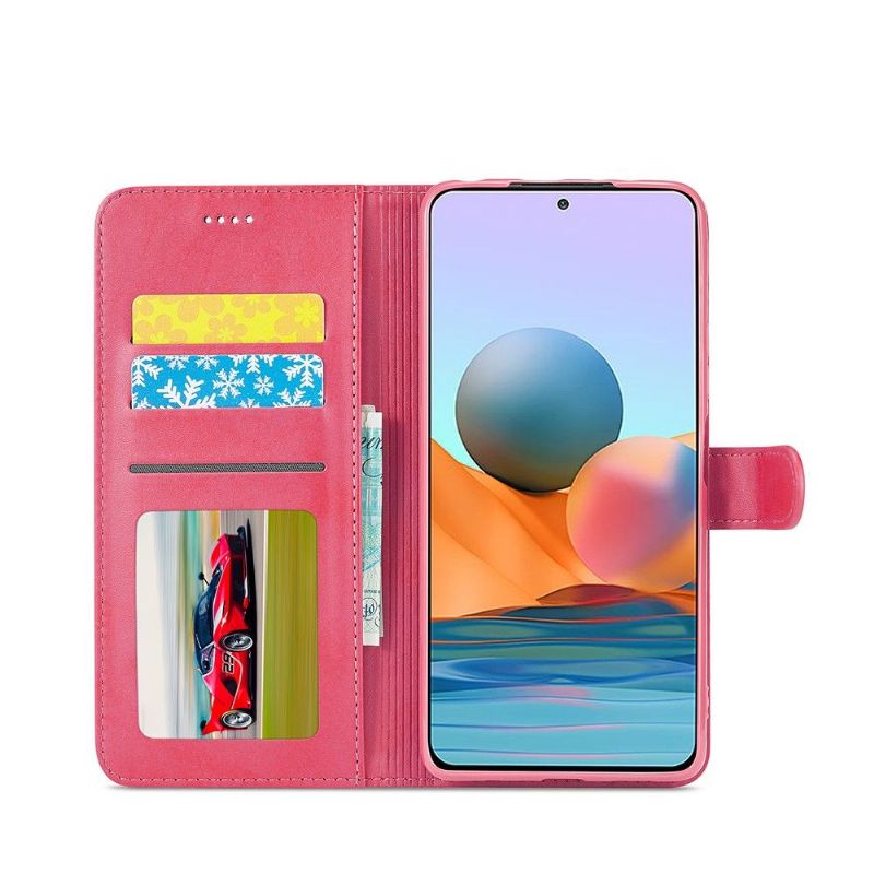 Etui Xiaomi Redmi Note 10 Pro Flip Cover Lædereffekt Lc.imeeke