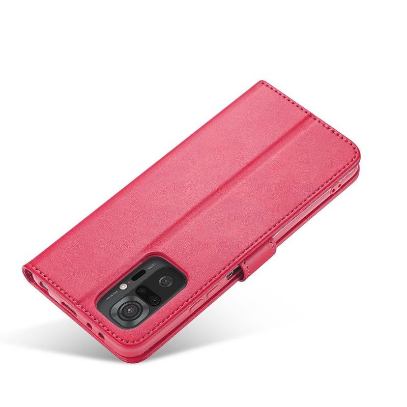 Etui Xiaomi Redmi Note 10 Pro Flip Cover Lædereffekt Lc.imeeke