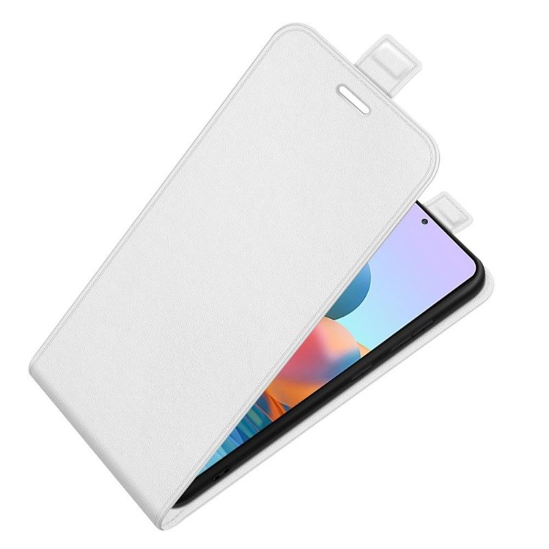 Etui Xiaomi Redmi Note 10 Pro Flip Cover Lodret Imiteret Læder