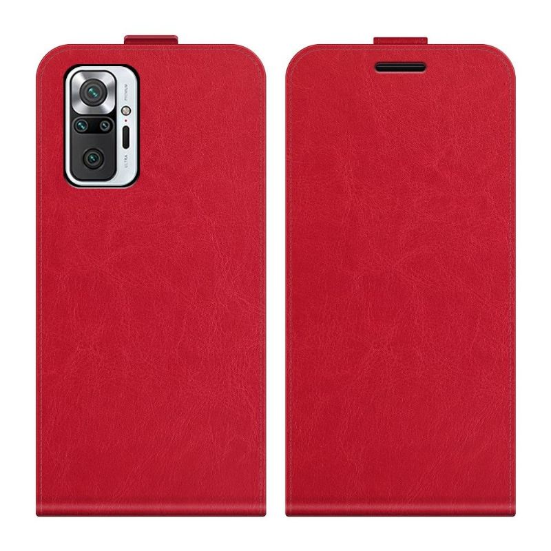 Etui Xiaomi Redmi Note 10 Pro Flip Cover Lodret Imiteret Læder