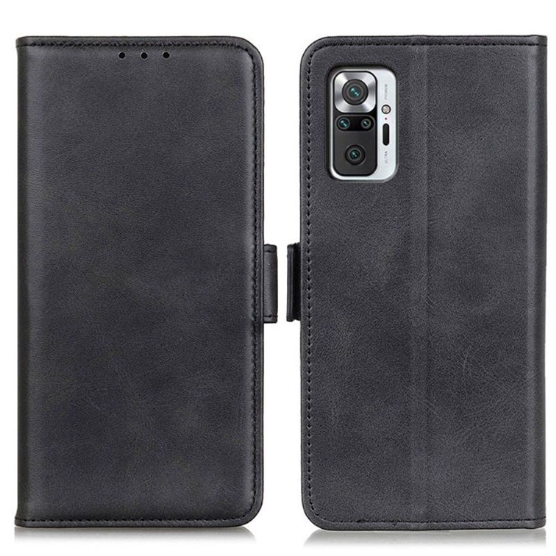 Etui Xiaomi Redmi Note 10 Pro Punge Etui Mat Lædereffekt Cover