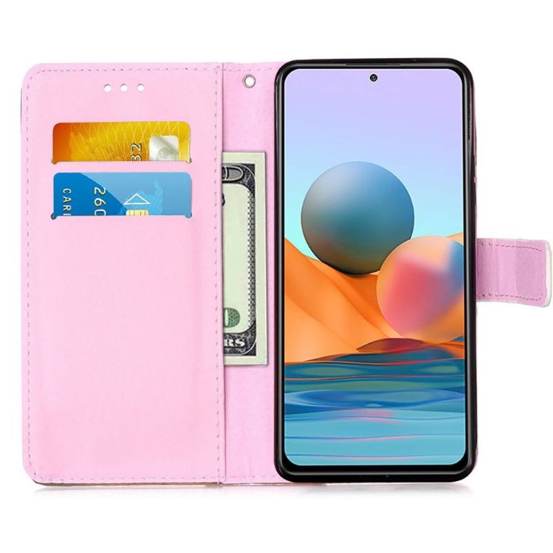 Flip Cover Xiaomi Redmi Note 10 Pro Anti-fald Drømmende Panda