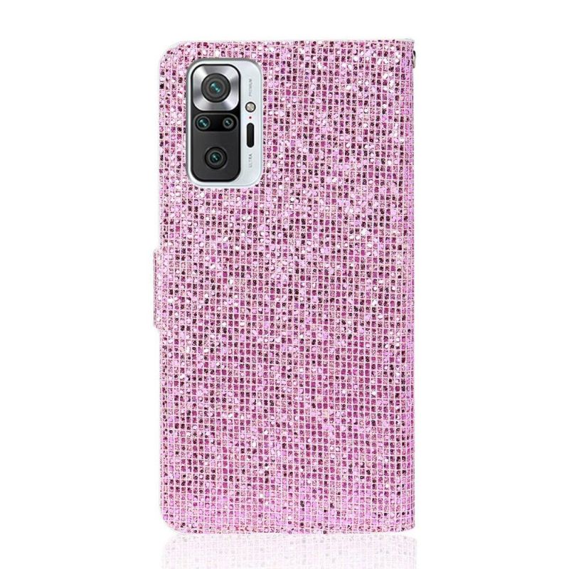 Flip Cover Xiaomi Redmi Note 10 Pro Hemming Glitterkortholder