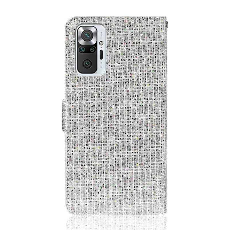 Flip Cover Xiaomi Redmi Note 10 Pro Hemming Glitterkortholder