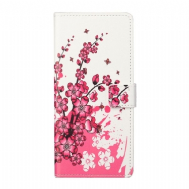 Flip Cover Xiaomi Redmi Note 10 Pro Hemming Japansk Abrikos