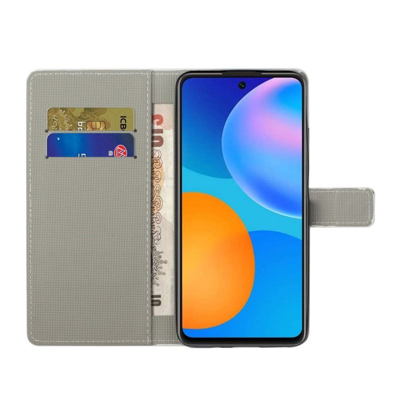 Flip Cover Xiaomi Redmi Note 10 Pro Hemming Japansk Abrikos