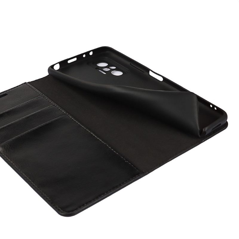 Flip Cover Xiaomi Redmi Note 10 Pro Hemming Læderkortholder Støttefunktion
