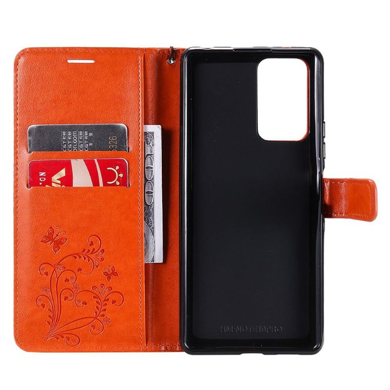 Flip Cover Xiaomi Redmi Note 10 Pro Hemming Support Funktion Sommerfugle