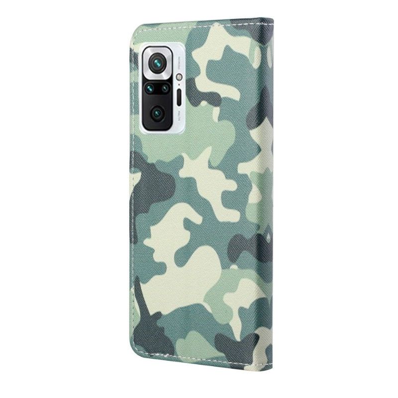 Flip Cover Xiaomi Redmi Note 10 Pro Militær Camouflage