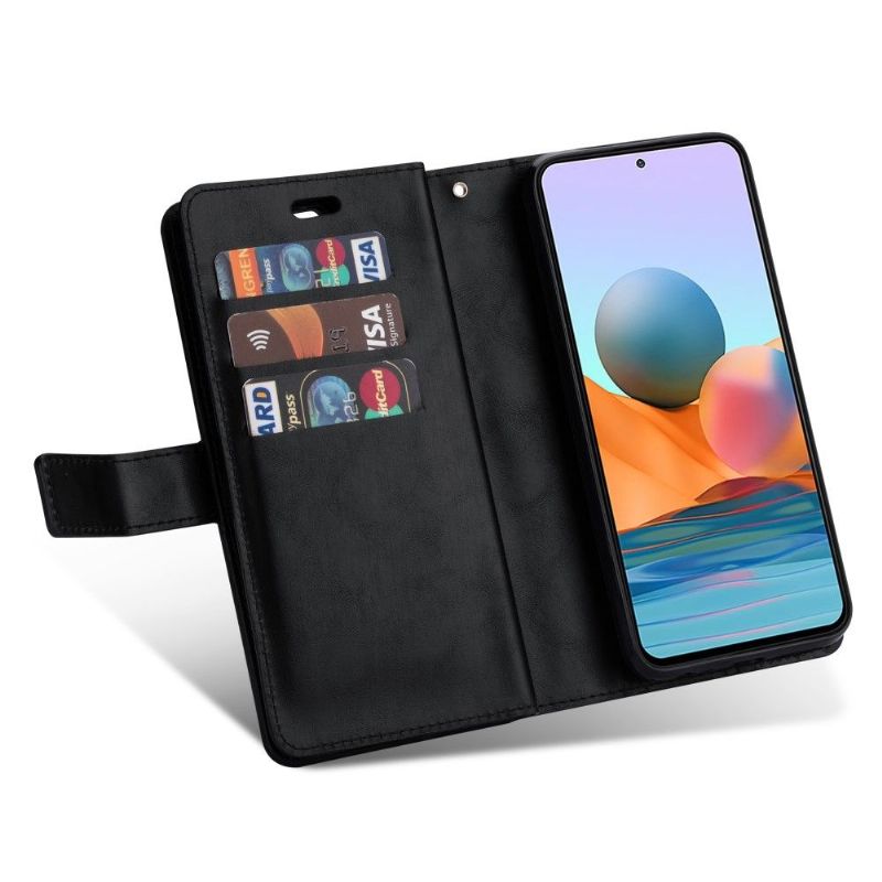 Flip Cover Xiaomi Redmi Note 10 Pro Punge Etui Med Snor Kunstlæder