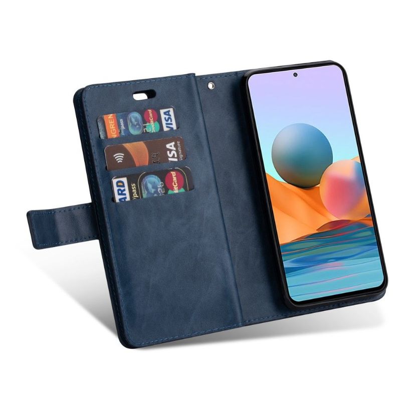 Flip Cover Xiaomi Redmi Note 10 Pro Punge Etui Med Snor Kunstlæder