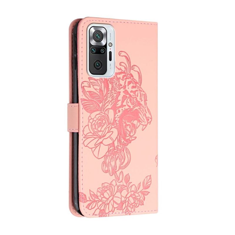 Flip Cover Xiaomi Redmi Note 10 Pro Tiger Design