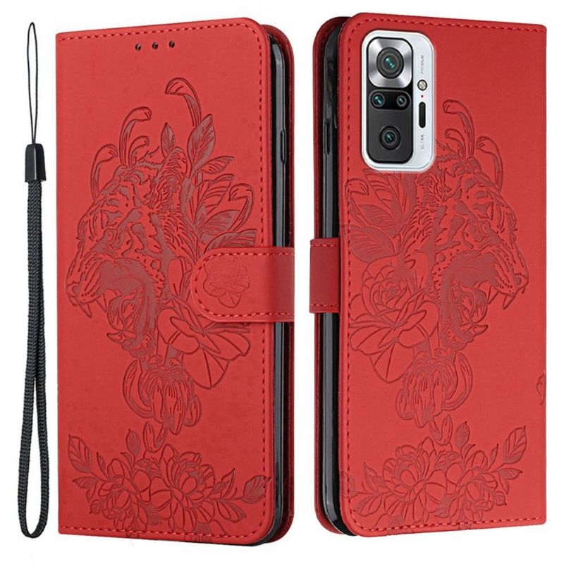 Flip Cover Xiaomi Redmi Note 10 Pro Tiger Design