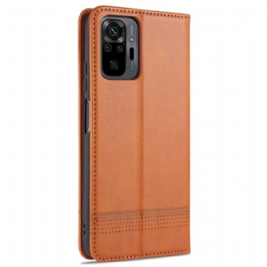 Læder Cover Xiaomi Redmi Note 10 Pro Original Azns Kunstlæder