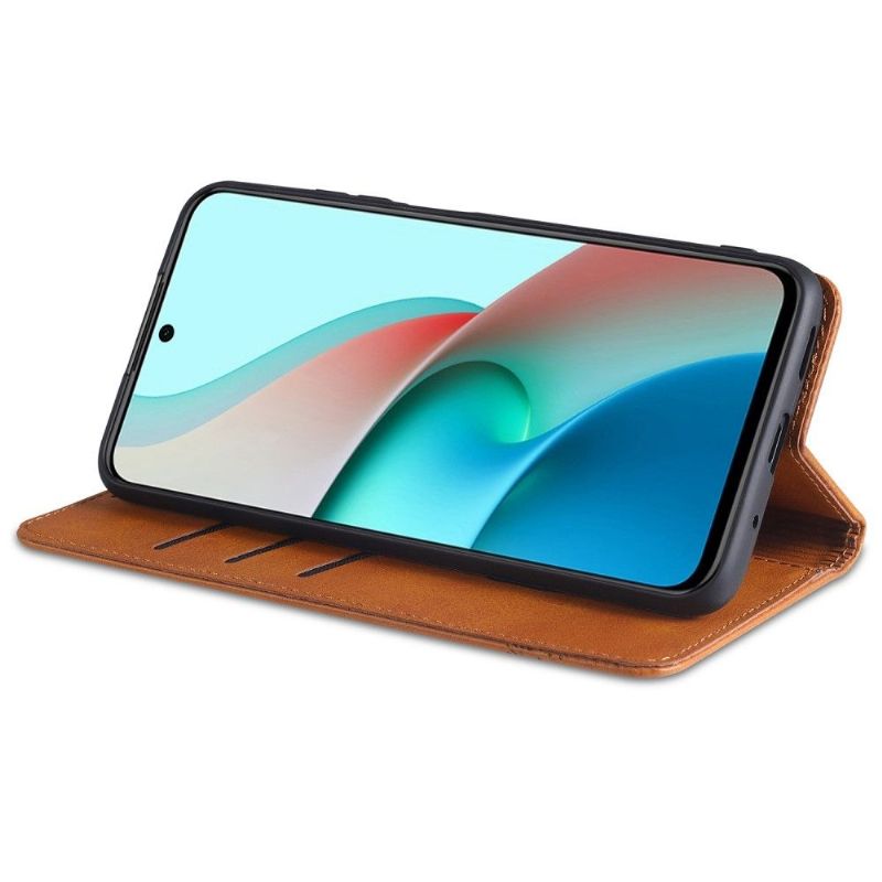 Læder Cover Xiaomi Redmi Note 10 Pro Original Azns Kunstlæder