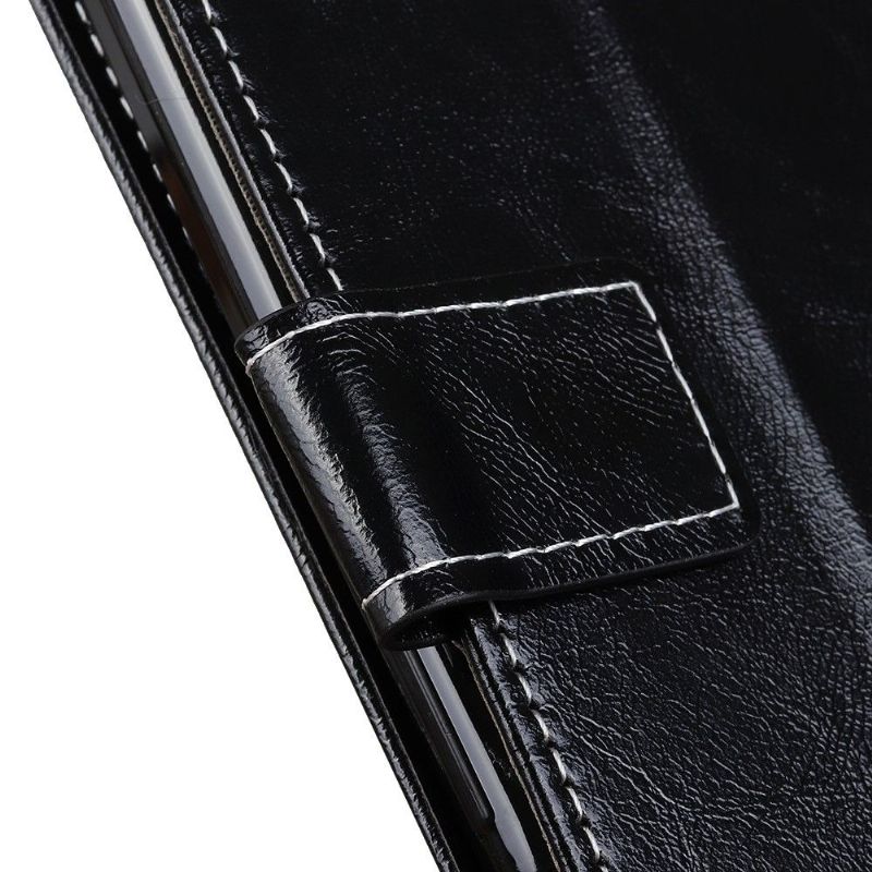 Læder Cover Xiaomi Redmi Note 10 Pro Original Luksuriøs Lædereffektsøm