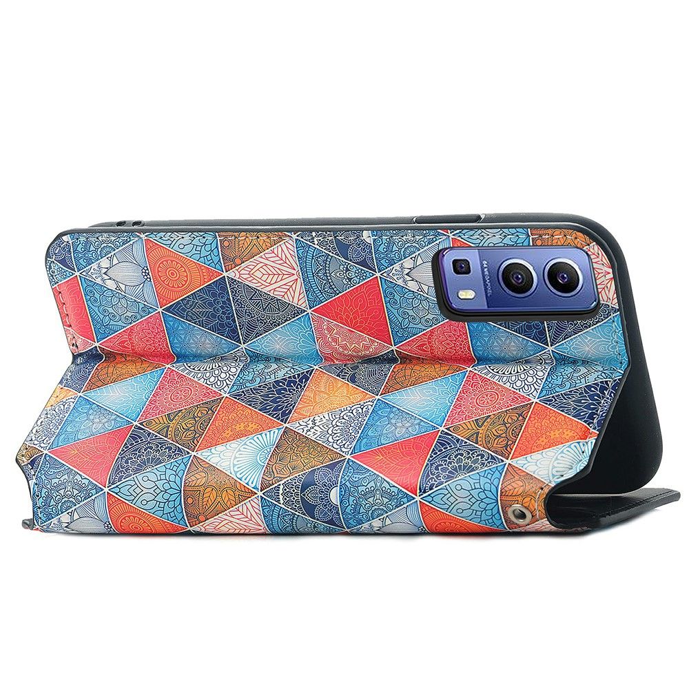 Læder Cover Vivo Y72 5G Mandala Kalejdoskop