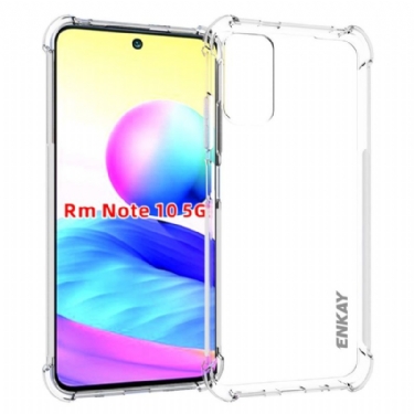 Cover Xiaomi Redmi Note 10 5G / Poco M3 Pro Anti-fald Beskyttelsessæt Enkay Clear