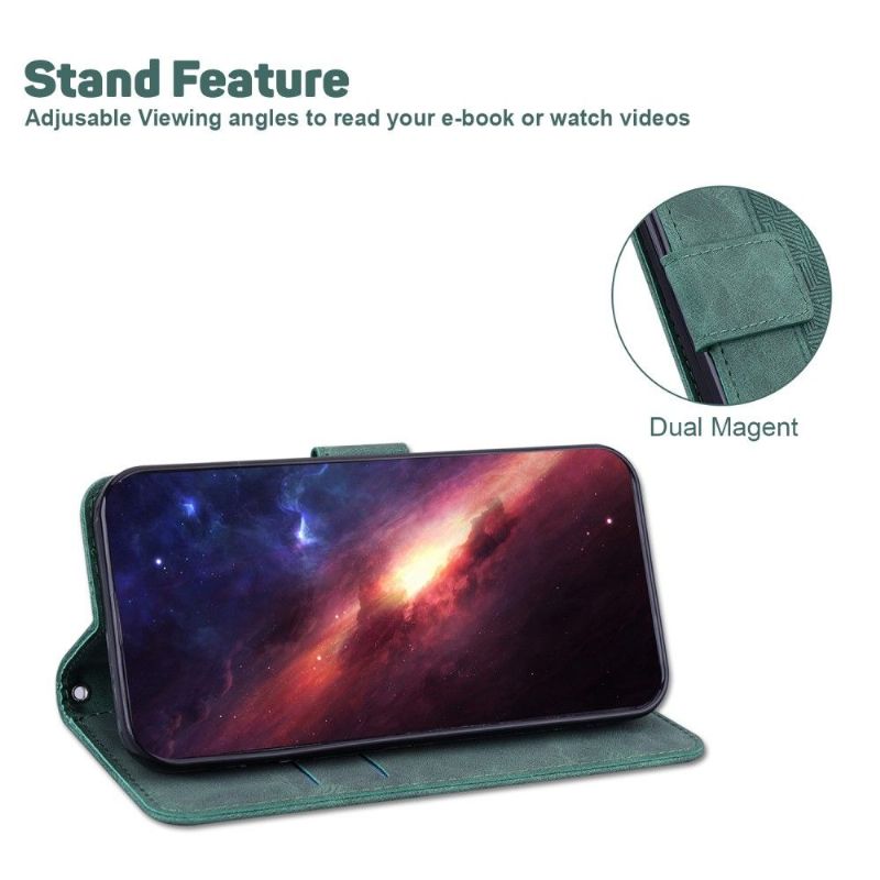 Etui Xiaomi Redmi Note 10 5G / Poco M3 Pro Flip Cover Foliostriber I Imiteret Læder