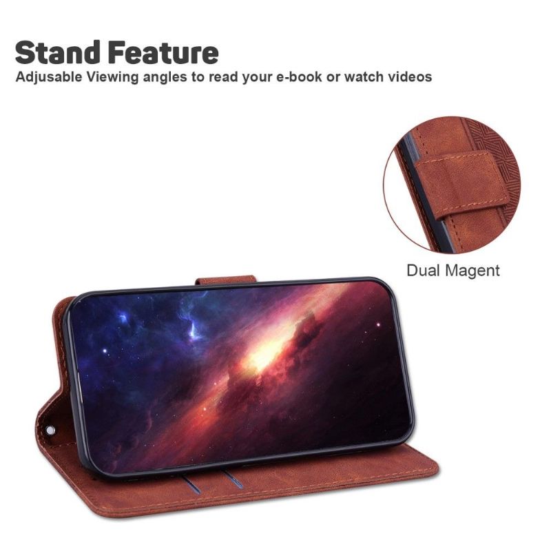 Etui Xiaomi Redmi Note 10 5G / Poco M3 Pro Flip Cover Foliostriber I Imiteret Læder