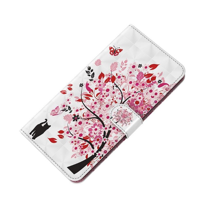 Flip Cover Xiaomi Redmi Note 10 5G / Poco M3 Pro Anti-fald Blomstertræ