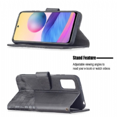 Flip Cover Xiaomi Redmi Note 10 5G / Poco M3 Pro Anti-fald Croc Aspect Lædereffekt