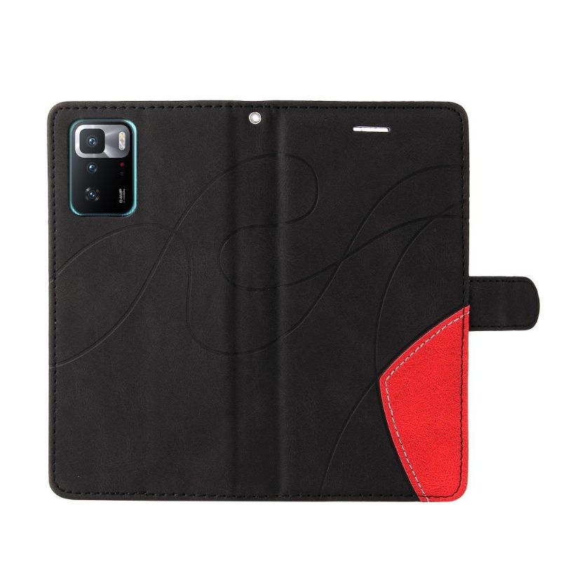 Flip Cover Xiaomi Redmi Note 10 5G / Poco M3 Pro Bicolor Kunstnerisk