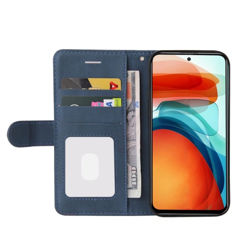 Flip Cover Xiaomi Redmi Note 10 5G / Poco M3 Pro Bicolor Kunstnerisk