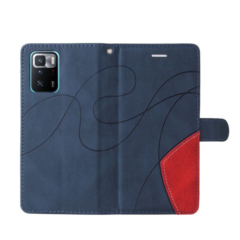 Flip Cover Xiaomi Redmi Note 10 5G / Poco M3 Pro Bicolor Kunstnerisk