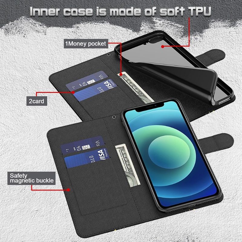 Flip Cover Xiaomi Redmi Note 10 5G / Poco M3 Pro Gyldne Sommerfugle