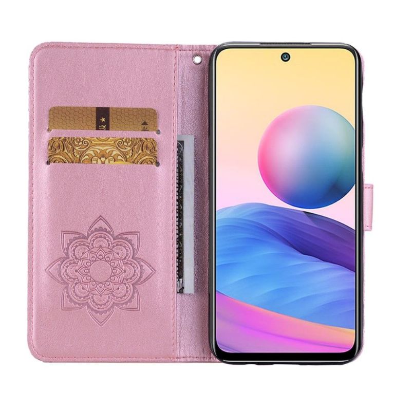 Flip Cover Xiaomi Redmi Note 10 5G / Poco M3 Pro Hemming Præget Ugle