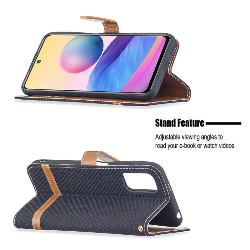 Flip Cover Xiaomi Redmi Note 10 5G / Poco M3 Pro Hemming Stofbetræk