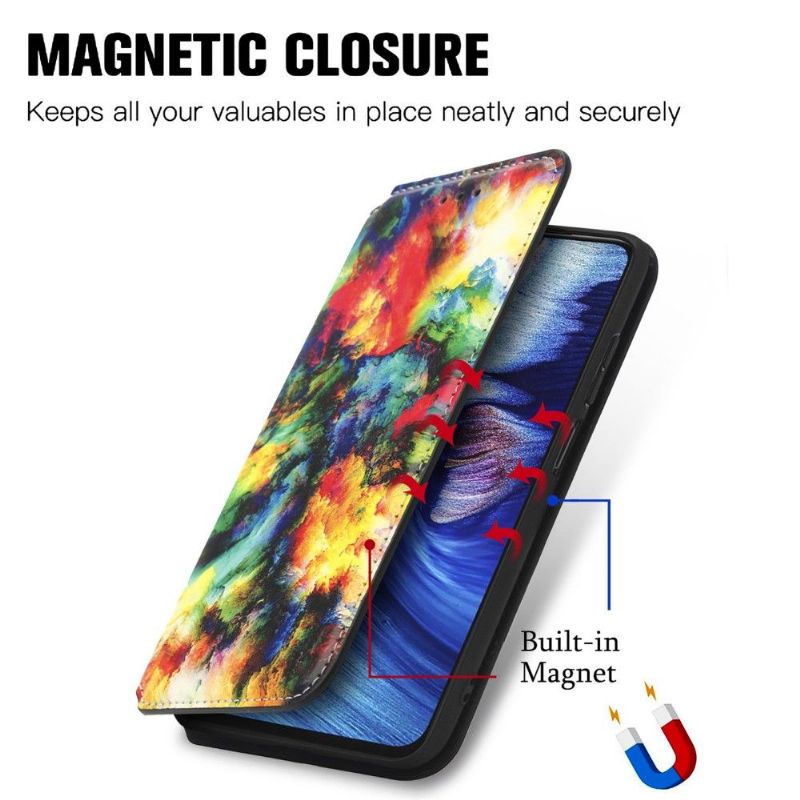 Flip Cover Xiaomi Redmi Note 10 5G / Poco M3 Pro Iriserende Sky