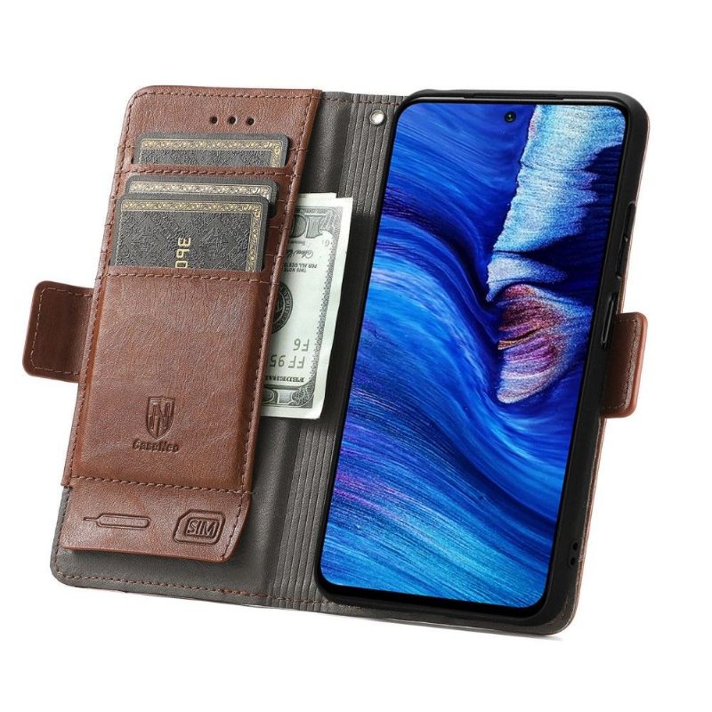 Flip Cover Xiaomi Redmi Note 10 5G / Poco M3 Pro Læder Cover Flip Business